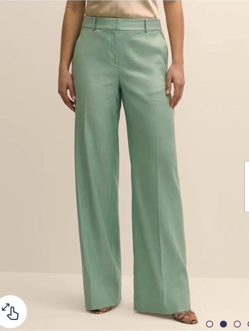 Brooks Brothers linen-blend trousers